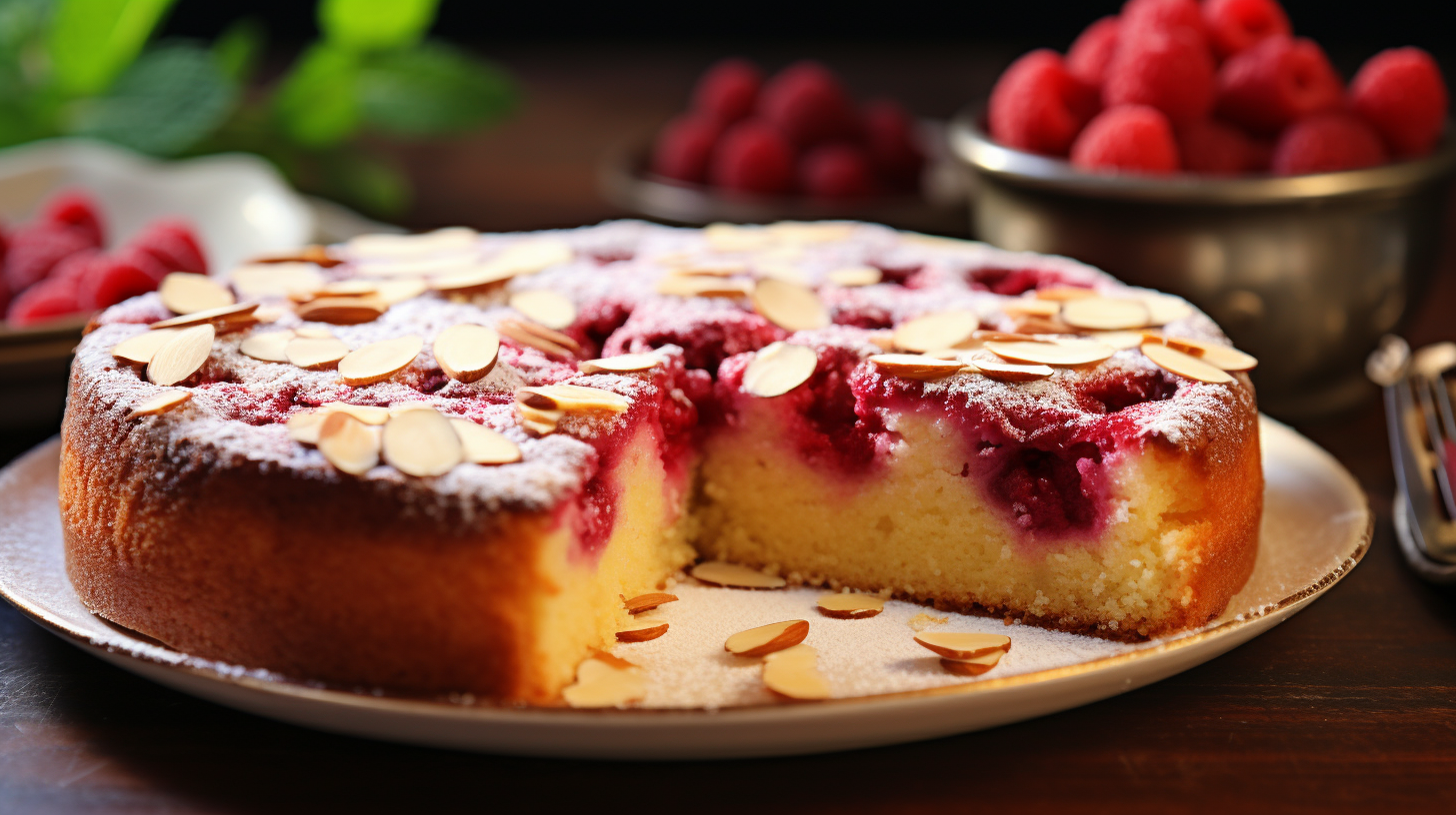 Raspberry Almond Ricotta Cake Recipe | RelishTheDaily.com