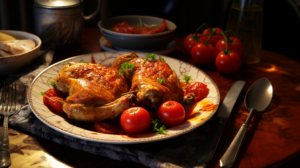Tomato-Butter Roast Chicken Recipe