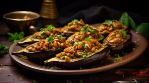 easy Moroccan stuffed eggplant recipe