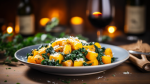 Gnocchi with Butternut Squash with Kale and Sage Brown Butter Sauce Recipe