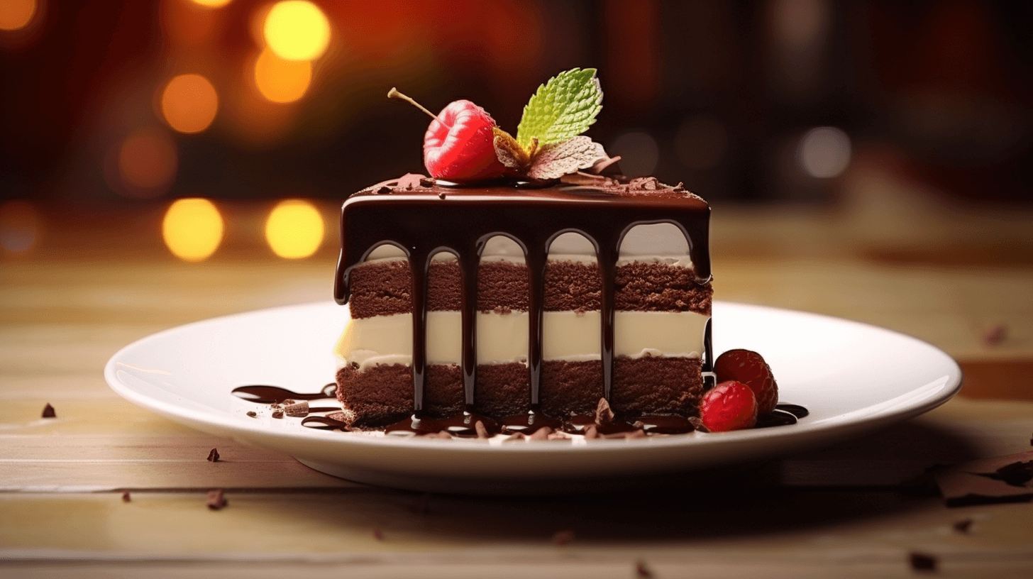 chocolate vanilla dessert