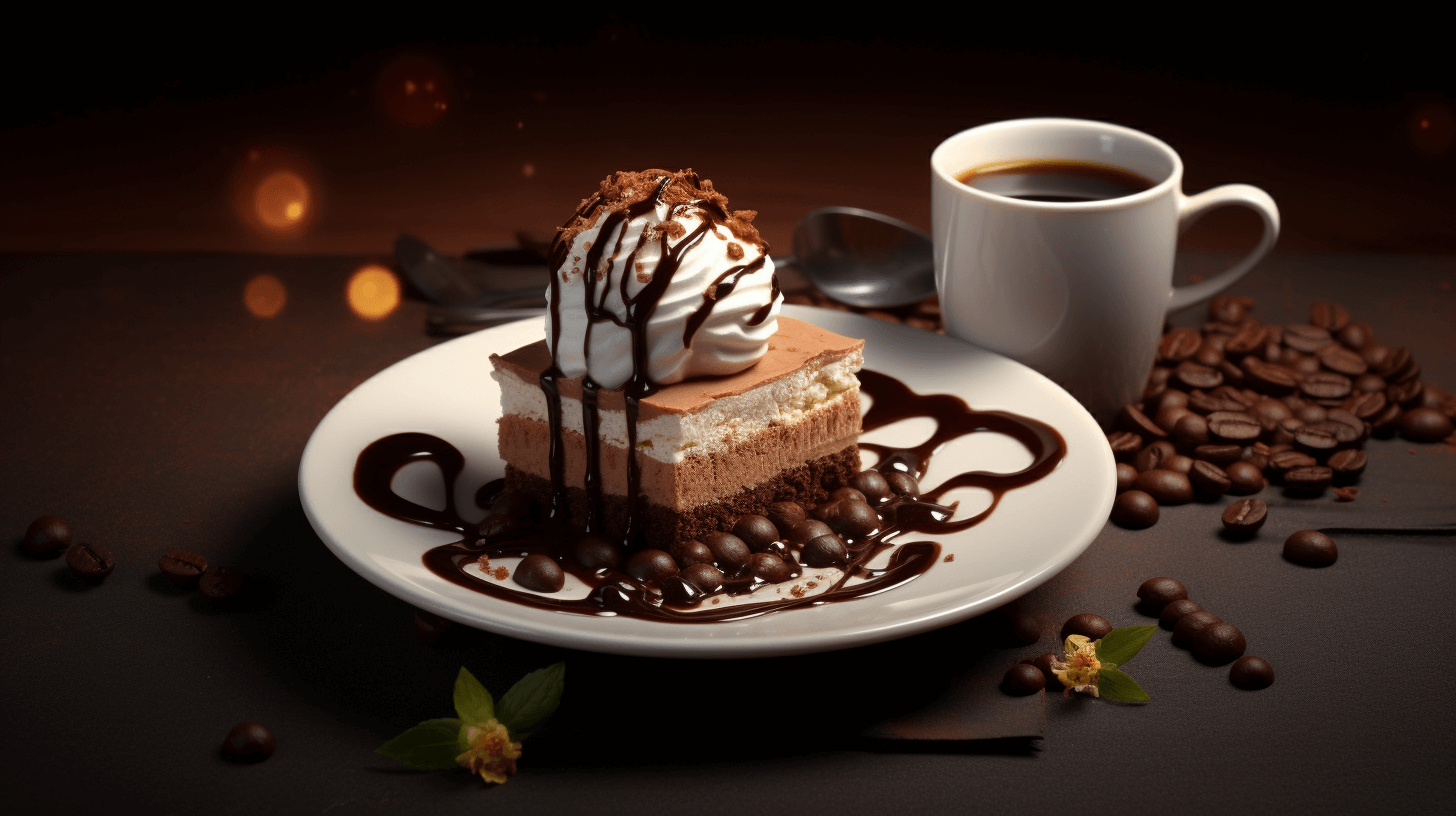 coffee and chocolate dessert